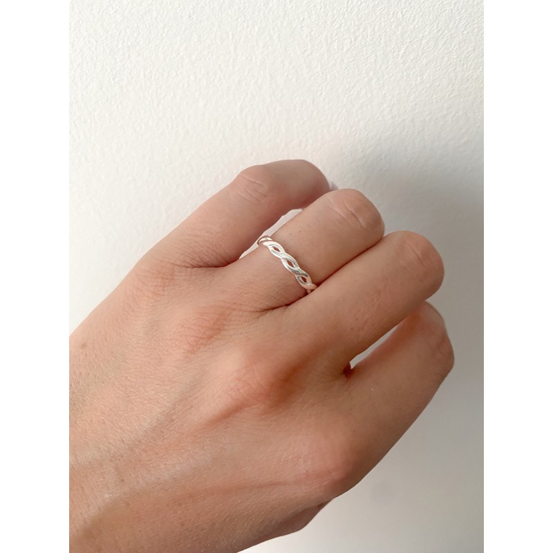 Bague Tress E Mm Argent Vente En Gros