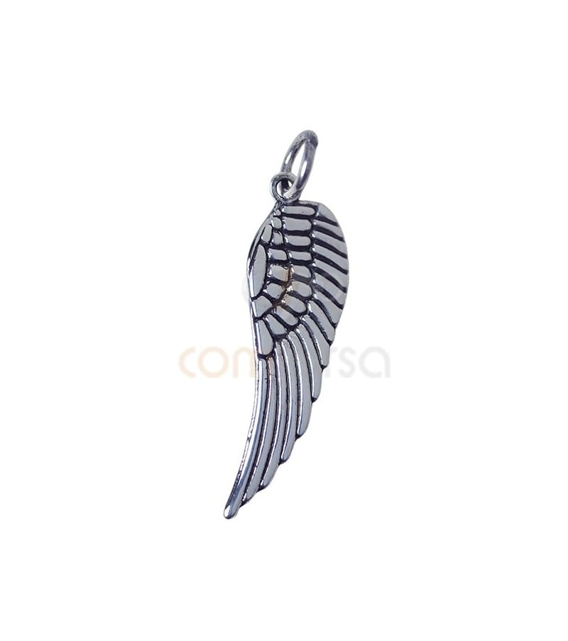 Pendentif aile 9 x 29 mm argent massif