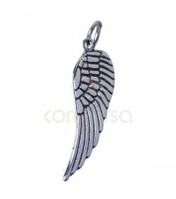 Pendentif aile 9 x 29 mm argent massif