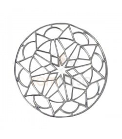 Entretoise Mandala étoile 24.5 mm argent 925