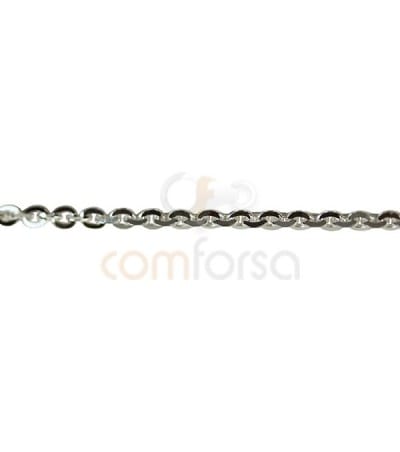 Chaîne forçat 2x 1.5 mm argent 925ml