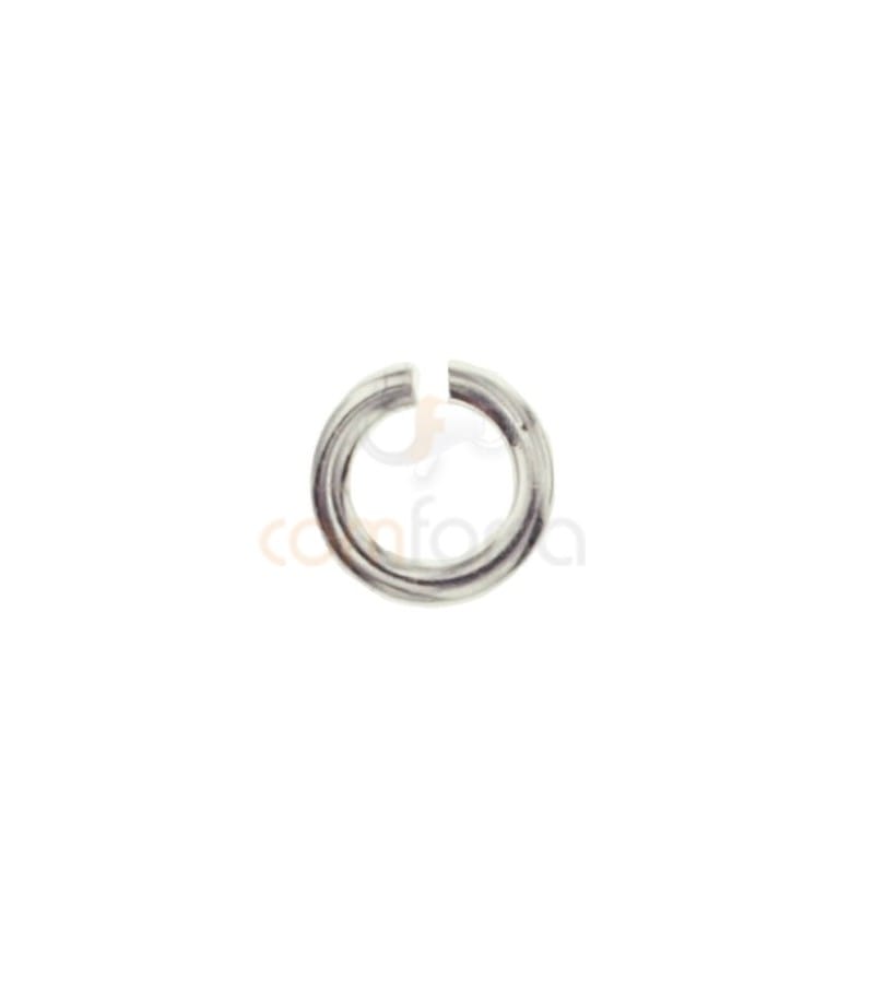 Anneau 3 mm ext (0.8) Argent rhodié