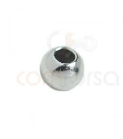 Boule lisse 5 mm (2.2) Argent rhodié