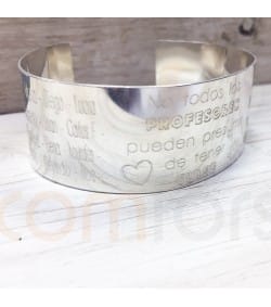 Bracelet personnalisé en argent 925 pour des professeurs