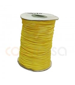 Cordon ciré jaune 1.2 mm