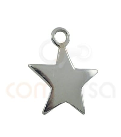 Pendentif étoile 10.5 mm argent 925