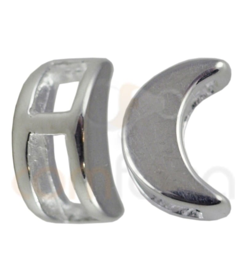 Intercalaire lune 5 x 7mm argent 925ml