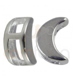 Intercalaire lune 5 x 7mm argent 925ml