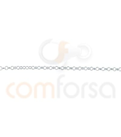 Chaîne jaseron ronde 1.6 mm argent 925