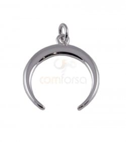 Pendentif corne 20 mm argent 925 plaqué or