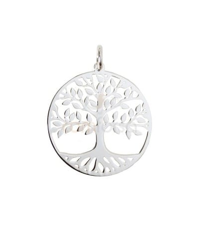 Pendentif arbre de vie 20 mm argent 925 plaqué or