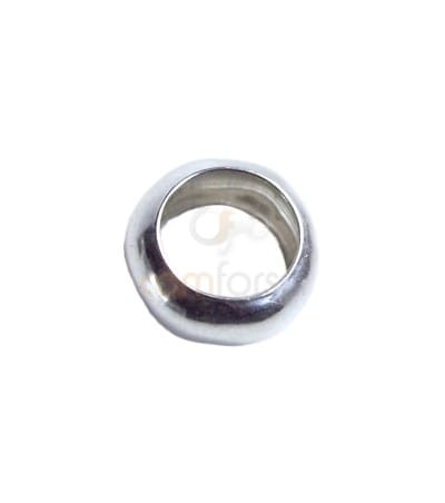 Anneau boule 4 mm argent 925 plaqué or