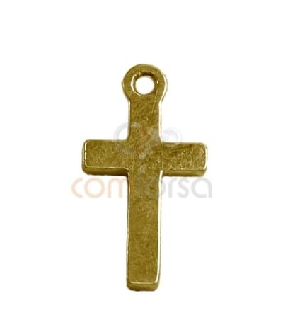 Pendentif croix 7 x 14 mm argent