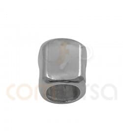 Intercalaire cube irrégulier 3 x 3mm argent 925