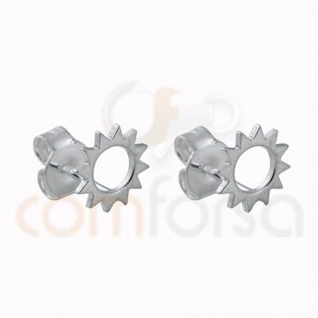 Boucles d´oreilles soleil argent 925