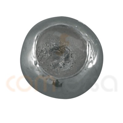 Embout rond pour coller 4 mm argent 925
