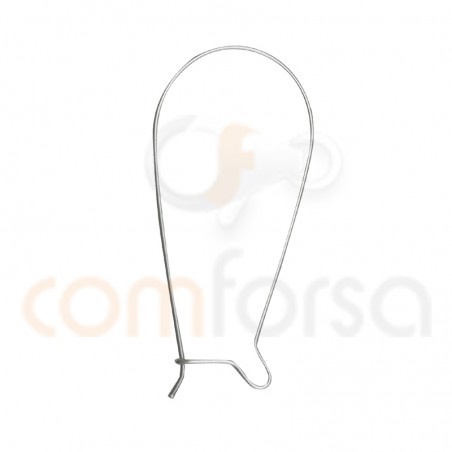 Support pour boucles d'oreilles long 20 x 42 mm argent 925