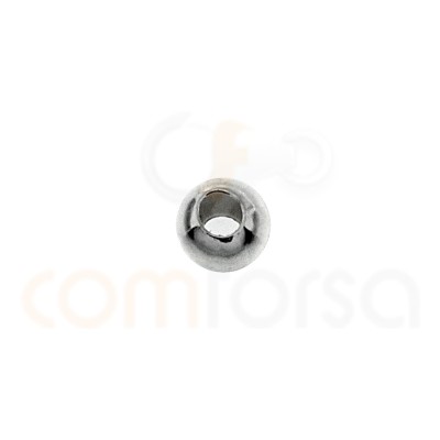 Boule lisse 3 mm (1.2) argent 925