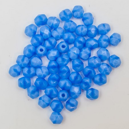 Boules à facettes  4 mm bleu indigo (50und)