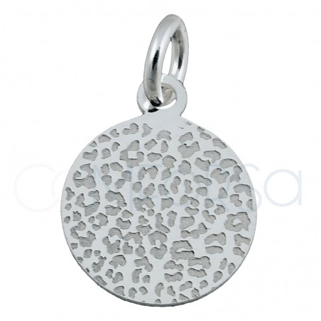 Pendentif léopard 10 mm argent plaqué or