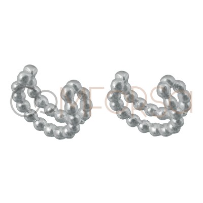 Ear cuff perles 11.5 mm argent 925 plaqué or