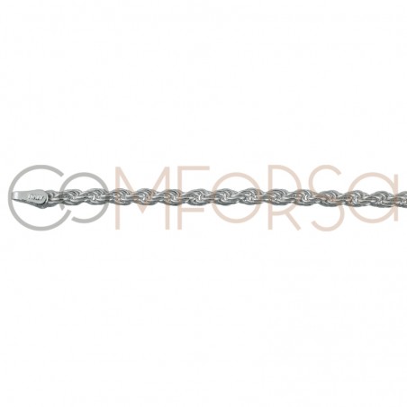 Maille corde 2.5 mm argent 925ml