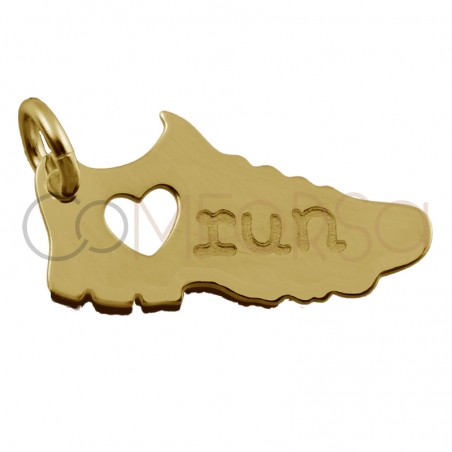 Pendentif sportif "Love Run" 17 x 6mm argent 925