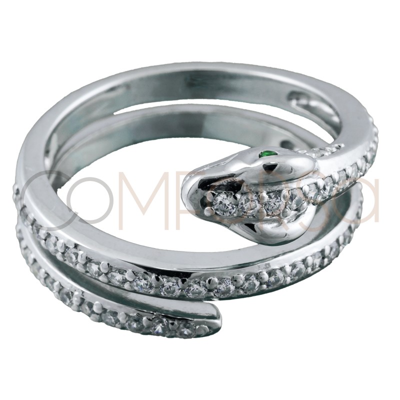 Bague serpent argent 925