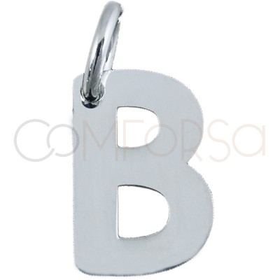 Pendentif lettre B 5.2x8mm argent plaqué or