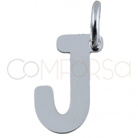 Pendentif lettre J 4.5x8mm argent plaqué or