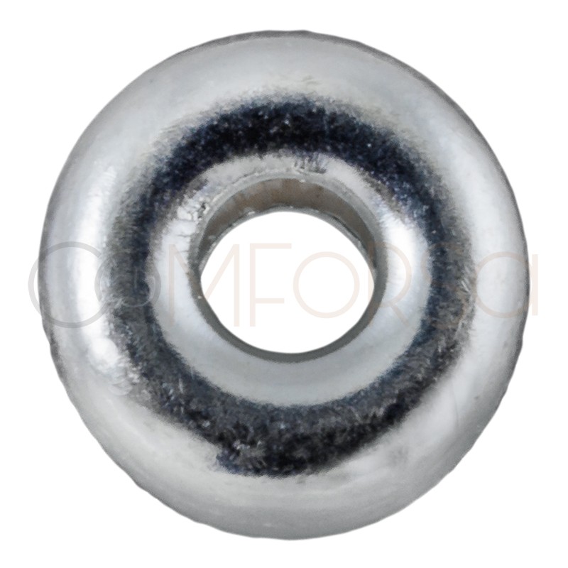 Perle donut 6 mm (2.1) argent 925