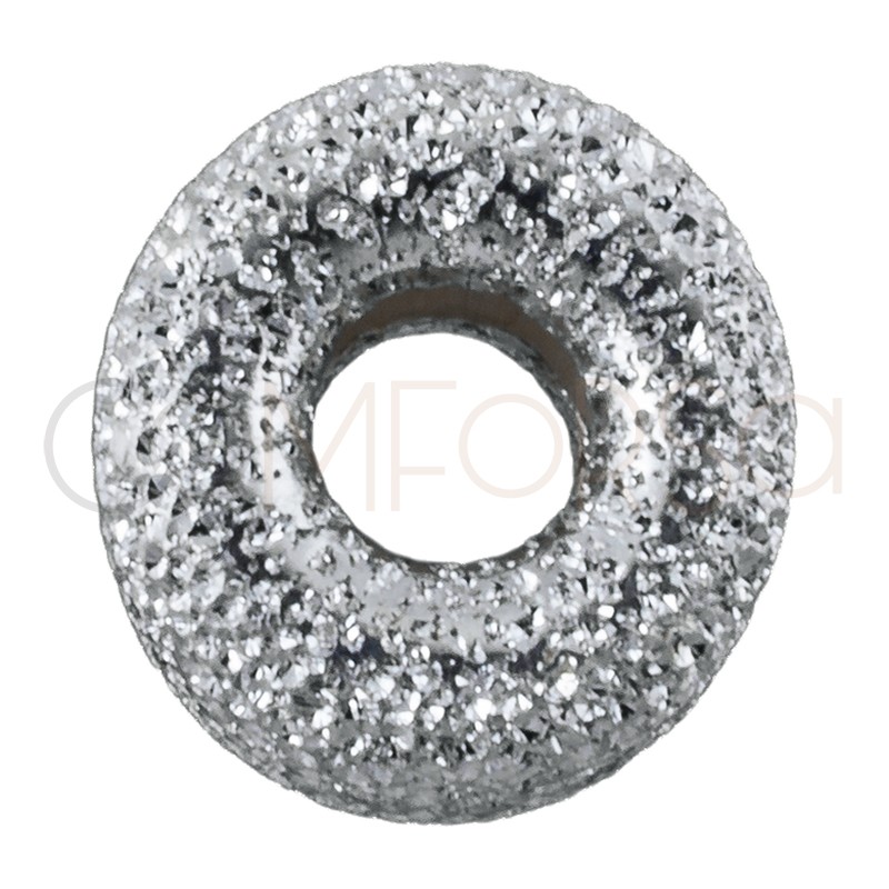 Donut brillante 6 mm (2.4 int) argent 925