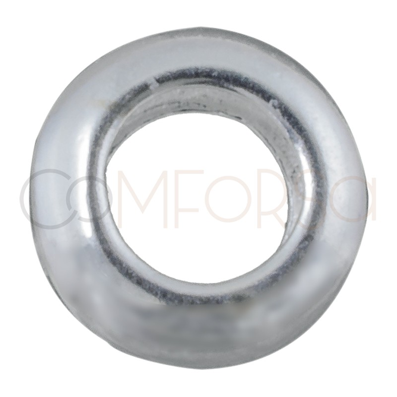 Entretoise donut 5,7x3mm (int. 3,2mm) argent 925