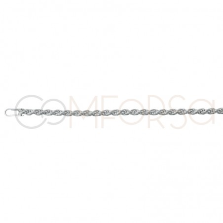 Maille corde 1.7 mm argent 925ml