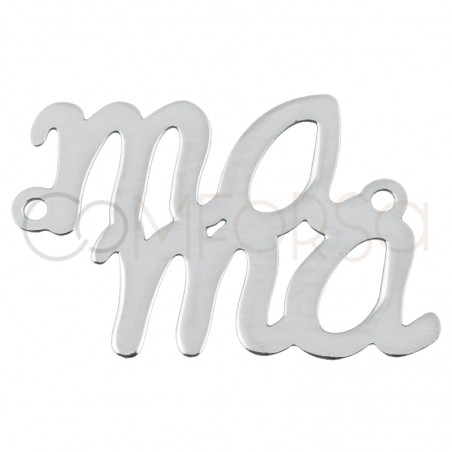 Intercalaire mama 14x20mm argent 925 plaqué or