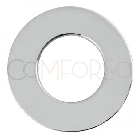 Anneau plat 15 mm argent 925