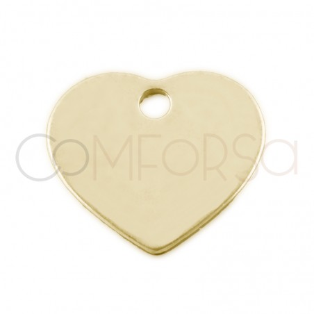 Médaille coeur 10 x 8.5mm argent 925