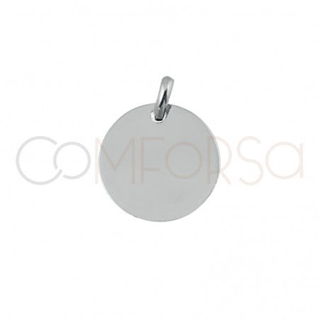 Medaille 11 mm avec anneau argent 925