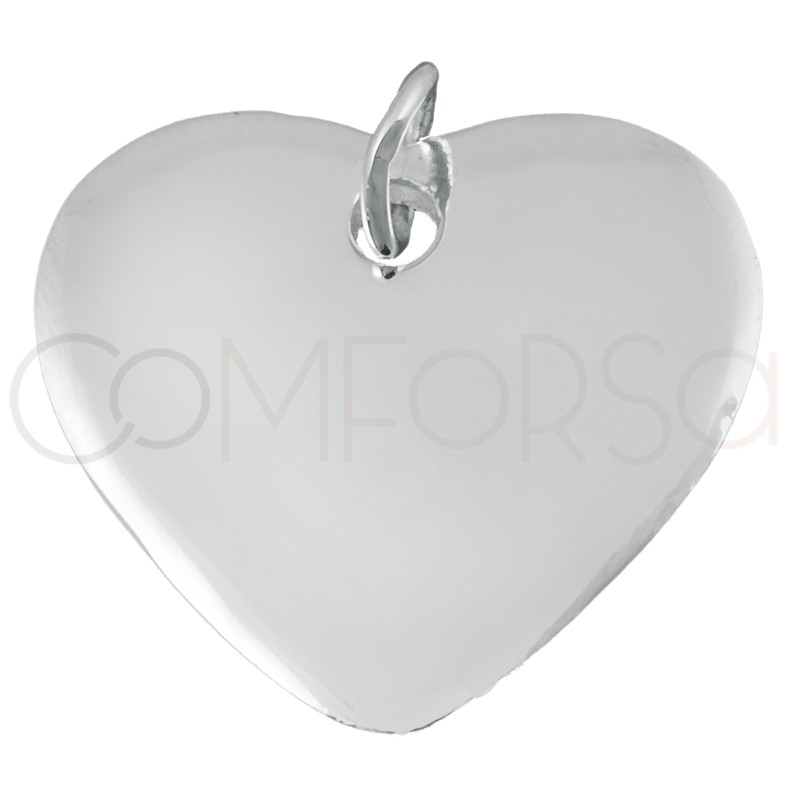 Pendentif coeur 20 x 17 mm argent 925