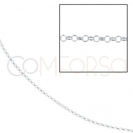 Chaîne jaseron ronde 1.6 mm argent 925