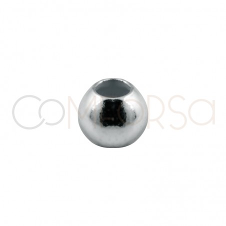 Boule lisse 2 mm (0.9 int.) argent 925 plaqué or rose