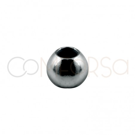 Boule lisse 2mm argent 925 rhodié