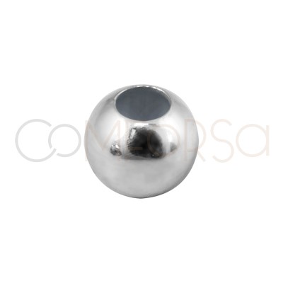 Boule lisse 3 mm (1.2) argent plaqué or