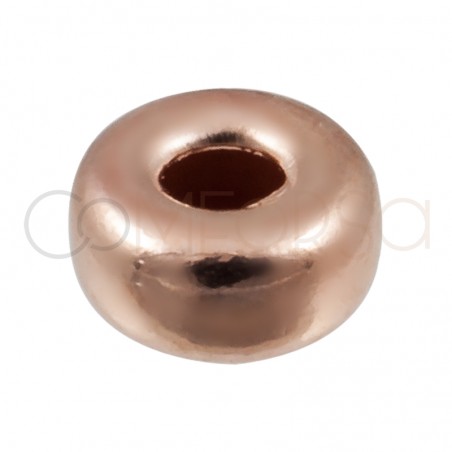 Donut 4 mm (1.5) argent doré rose