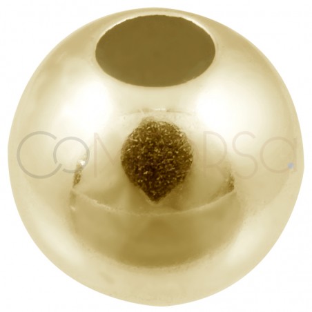 Boule 8 mm (3) argent doré