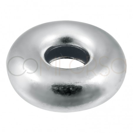 Donut 6 mm (2.1 int.) argent 925 plaqué or