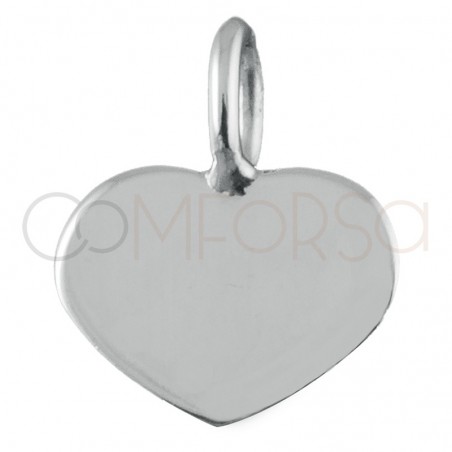 Breloque coeur 7 x 5mm argent 925 plaqué or