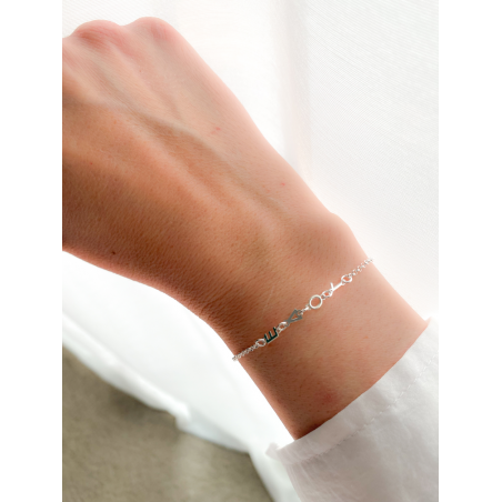 Bracelet Love 17 + 3cm de rallonge argent 925