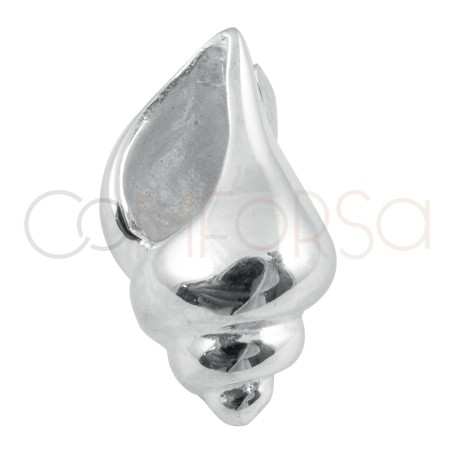 Pendentif coquille 10 x 16mm argent 925