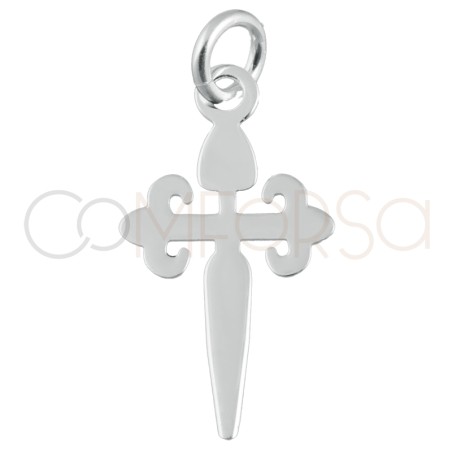 Pendentif "Cruz de Santiago" 9 x 17mm argent 925